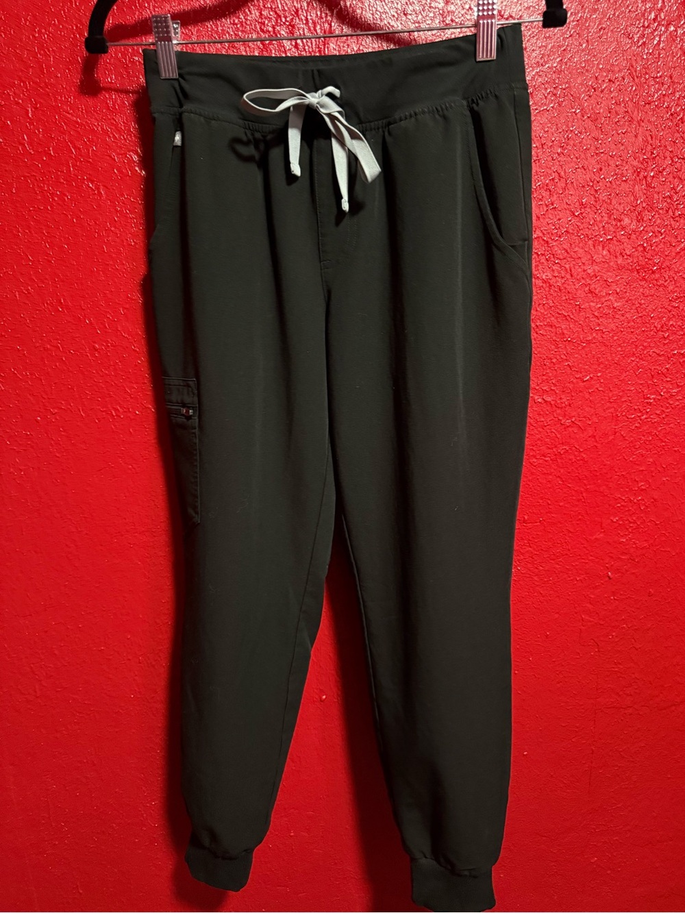 134. Preloved Figs Black Women's Jogger Pants with Contrast Drawstring
